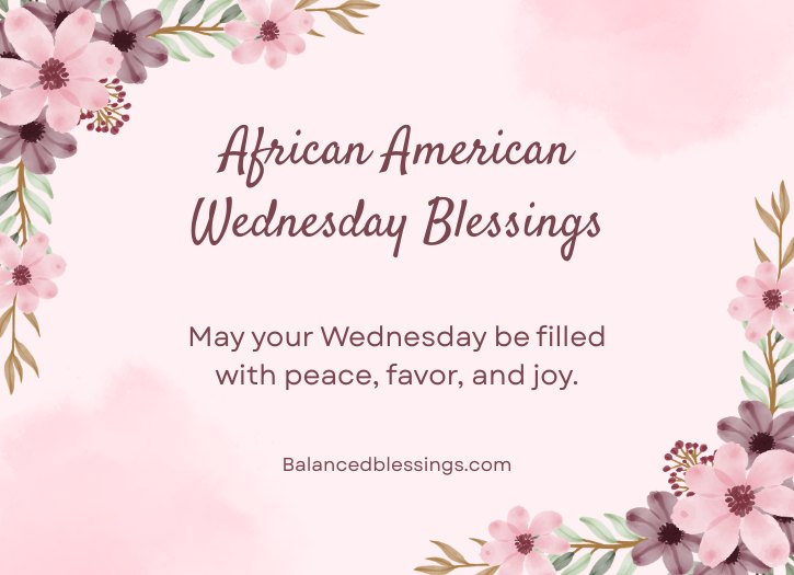 African American Wednesday Blessings