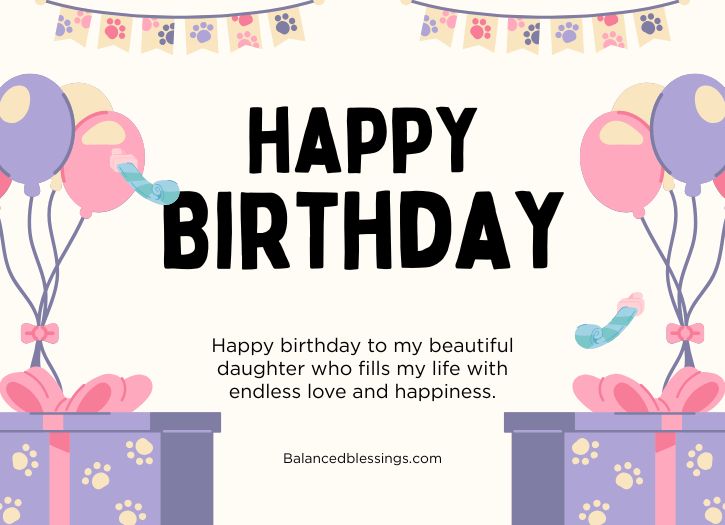 Heart Touching Birthday Wishes For Daughter
