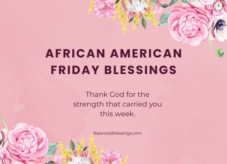 Thankful African American Friday Blessings