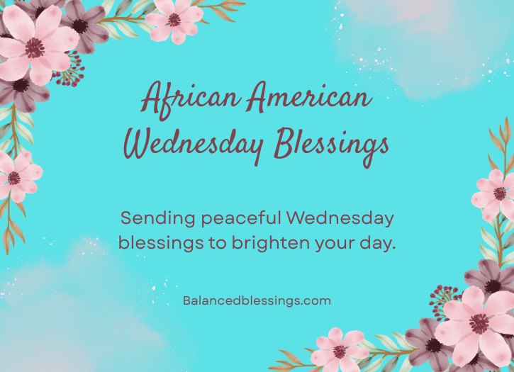 Free African American Wednesday Blessings Images