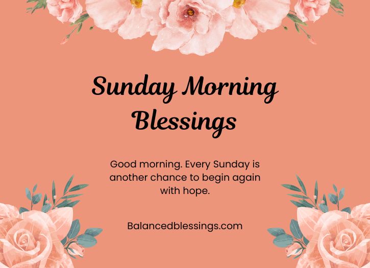 Inspirational Sunday Morning Blessings
