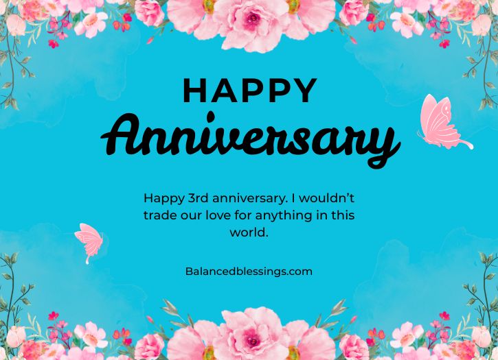 3rd Marriage Anniversary Wishes For Husband