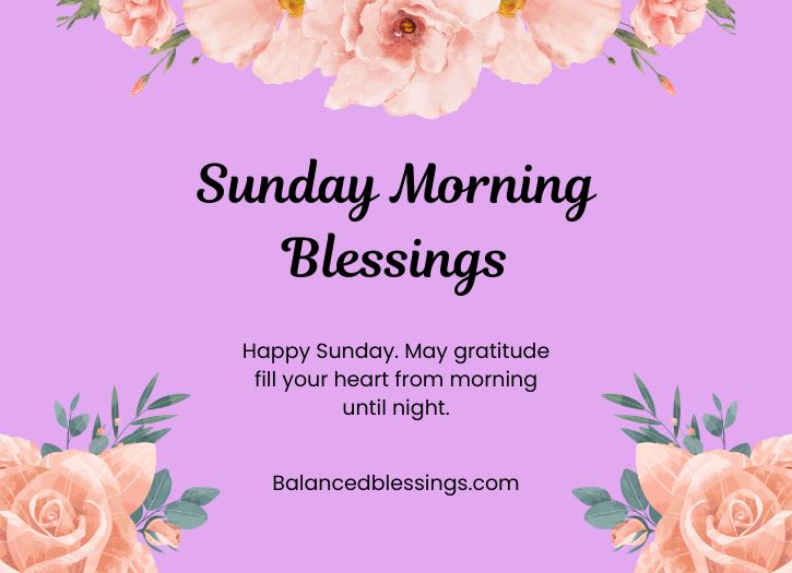 Thankful Sunday Morning Blessings