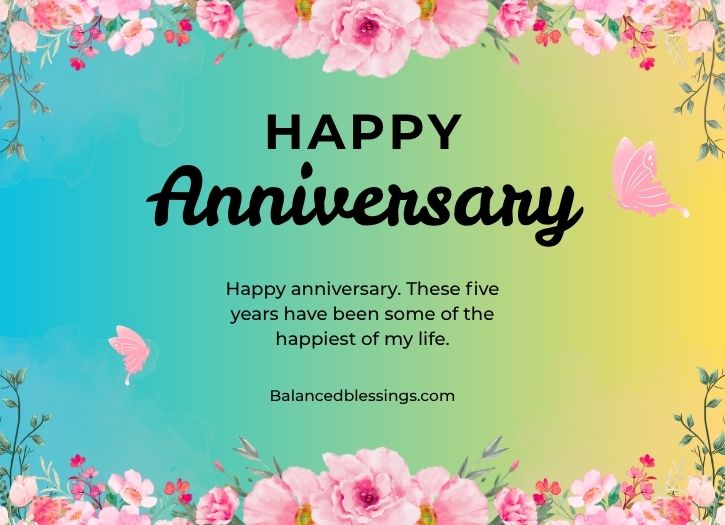 5th Marriage Anniversary Wishes For Husband