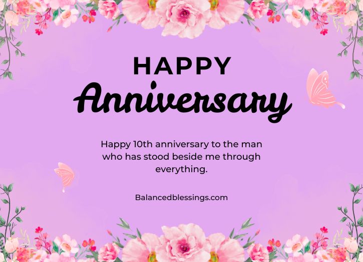 10th Marriage Anniversary Wishes For Husband