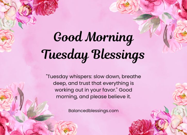 Happy Good Morning Tuesday Blessings